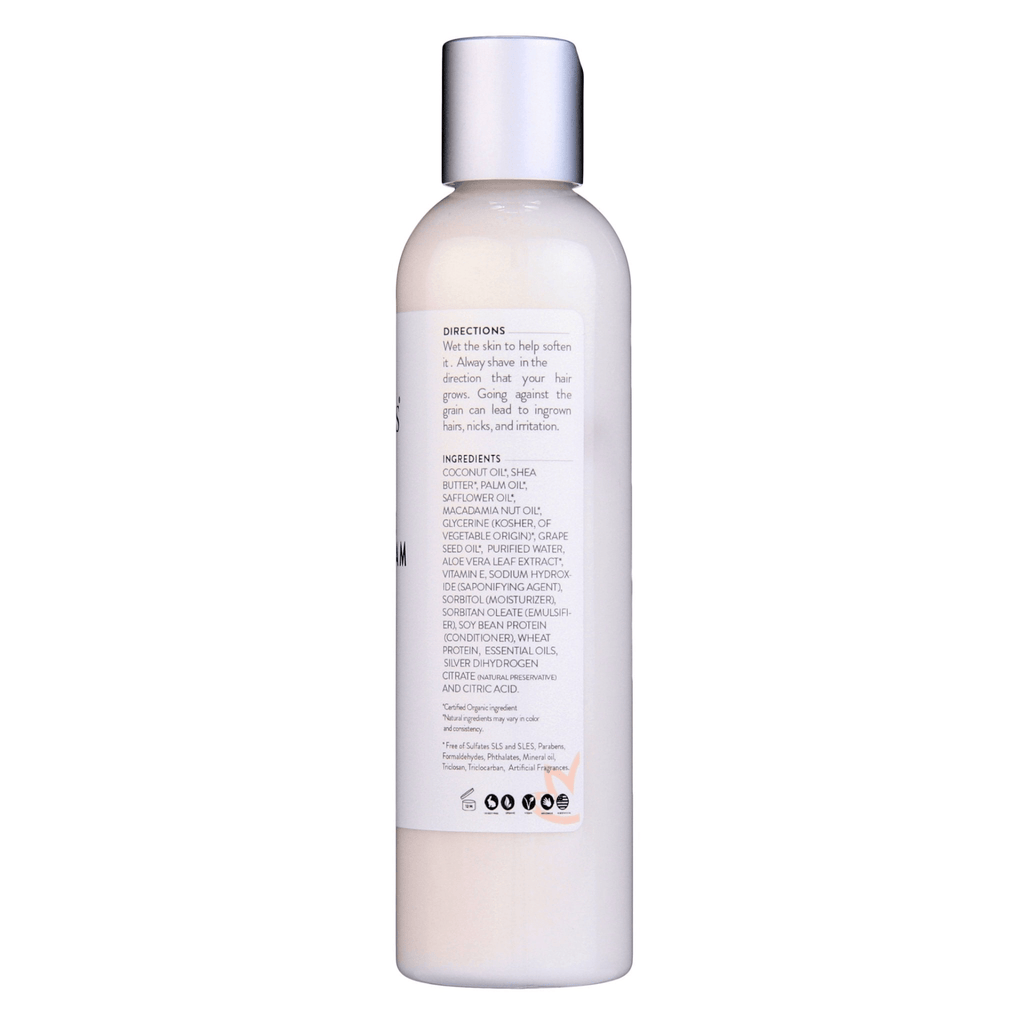 Organic Shaving Cream for Sensitive Skin | Soothing Aloe & Shea Butter