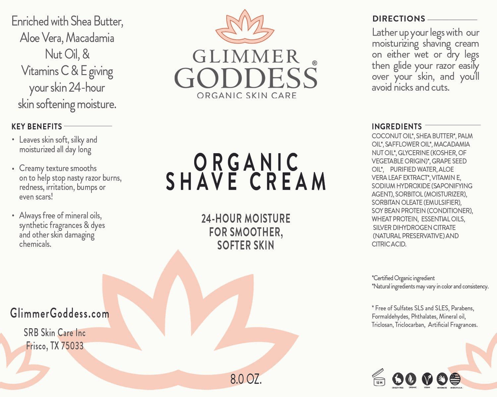 Organic Shaving Cream for Sensitive Skin | Soothing Aloe & Shea Butter