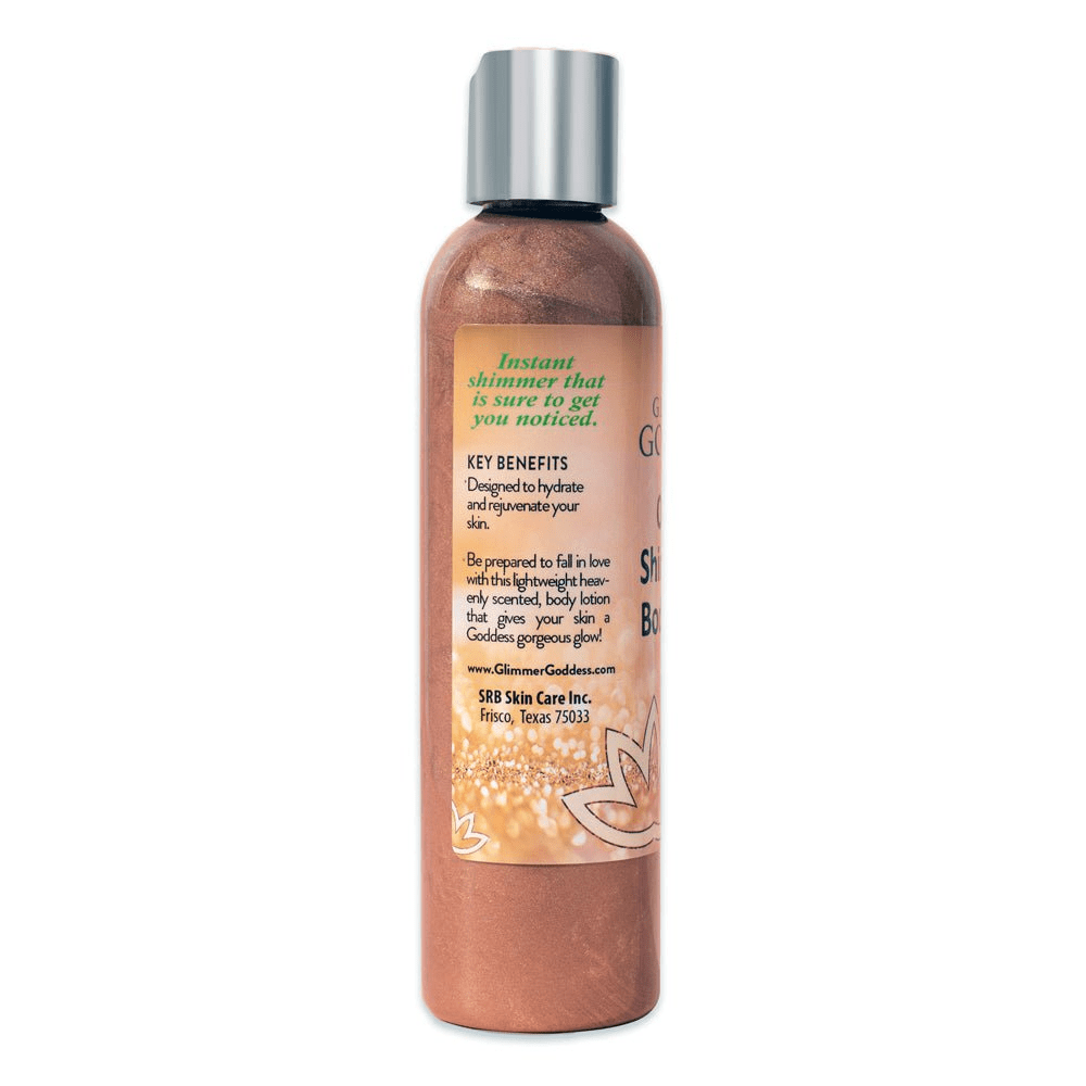 Organic Shimmer Body Lotion — Bronze Glow, Hydration, Clean