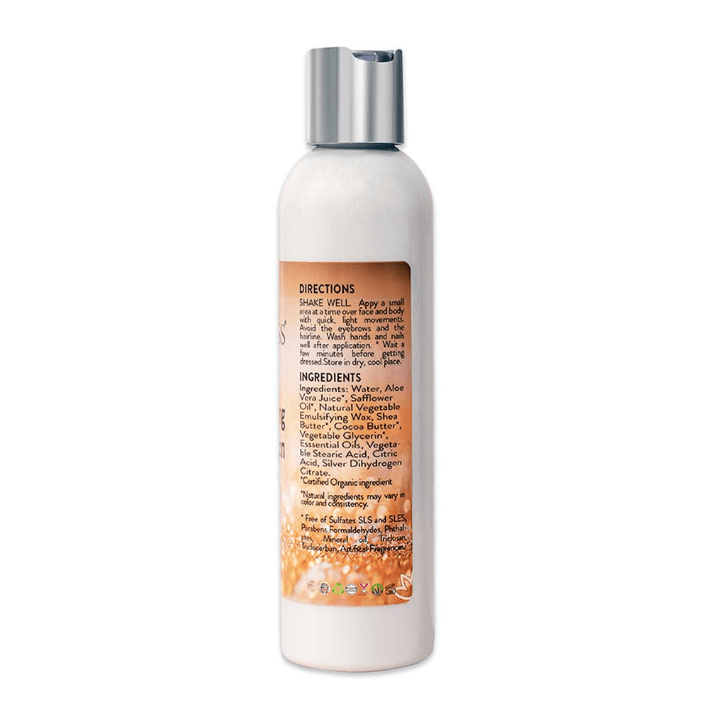 Organic Shimmer Body Lotion with Diamond Glow