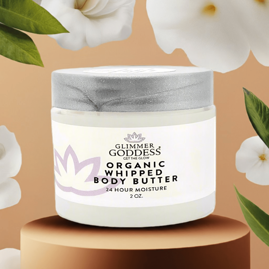 Organic Whipped Shea Body Butter - Compact Travel Size 2 oz