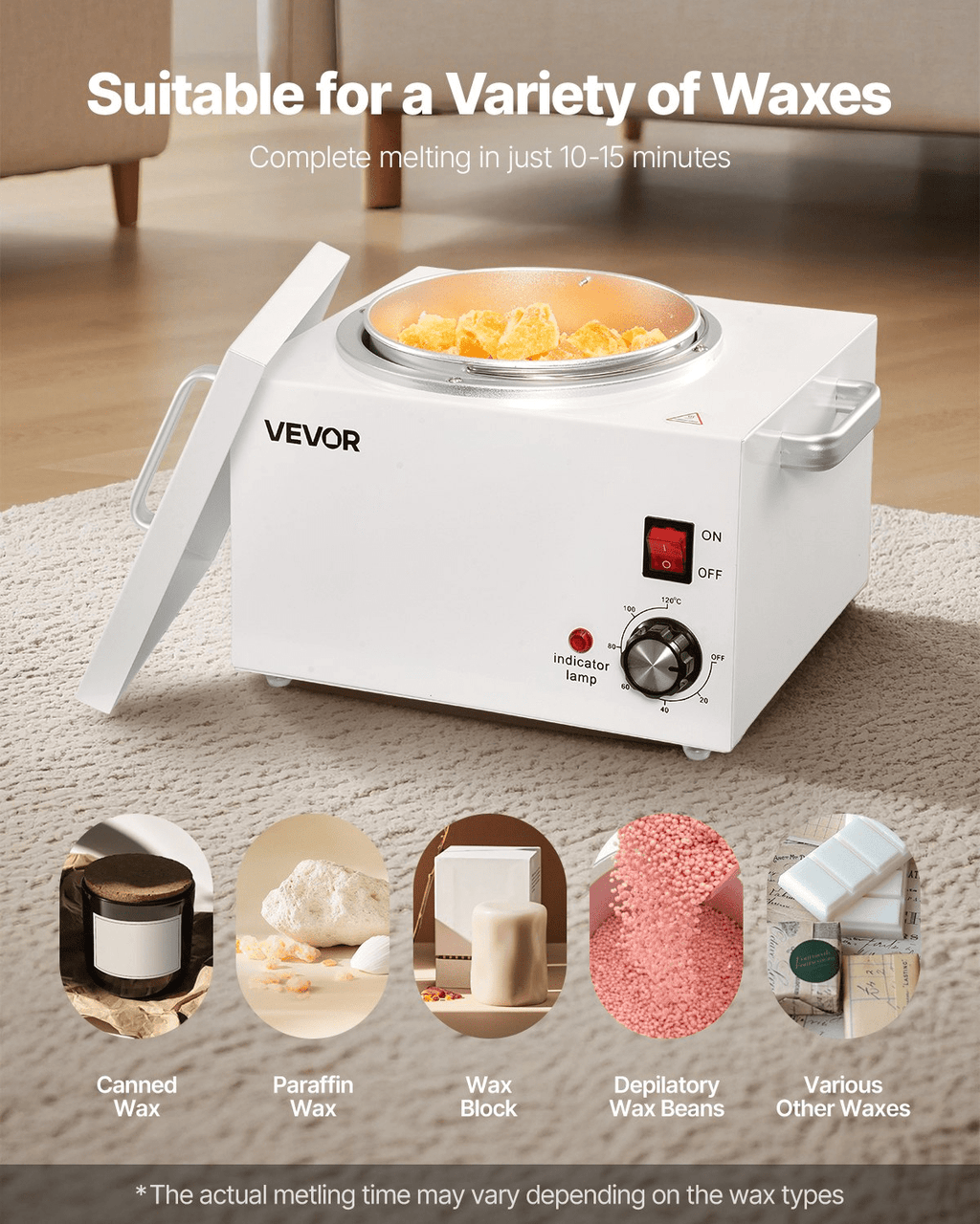 Professional Wax Warmer 3L by VEVOR — Fast, Even Heat with Precise Control