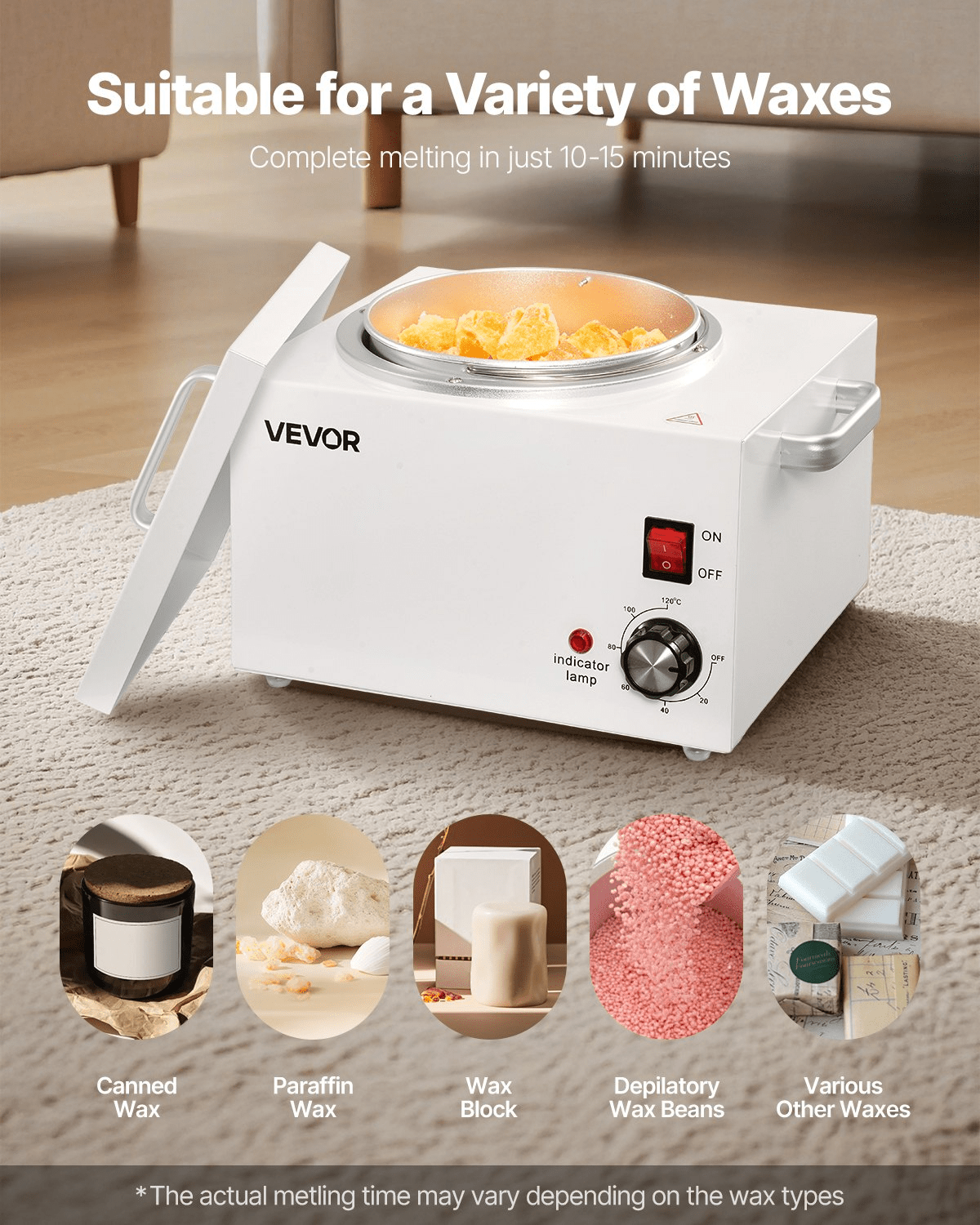 Professional Wax Warmer 3L by VEVOR — Fast, Even Heat with Precise Control