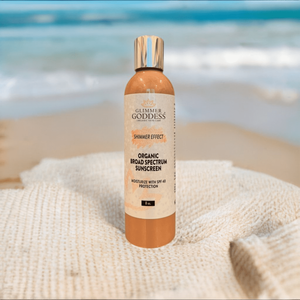 Reef-Safe Sunscreen SPF 40 - Glimmer Goddess Organic Shimmer Lotion