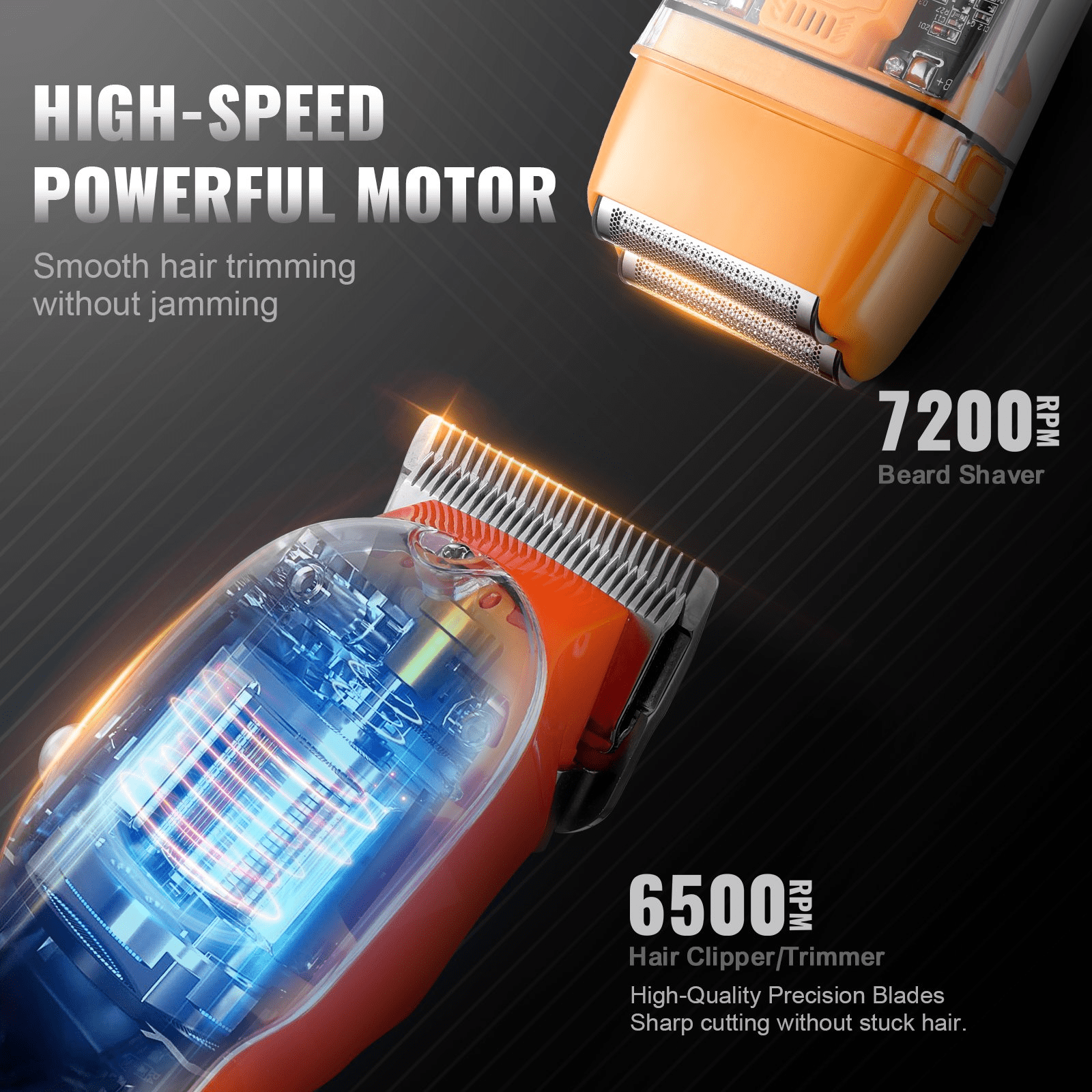 VEVOR 3-in-1 Hair Clipper Trimmer Shaver | USB Rechargeable Grooming Set