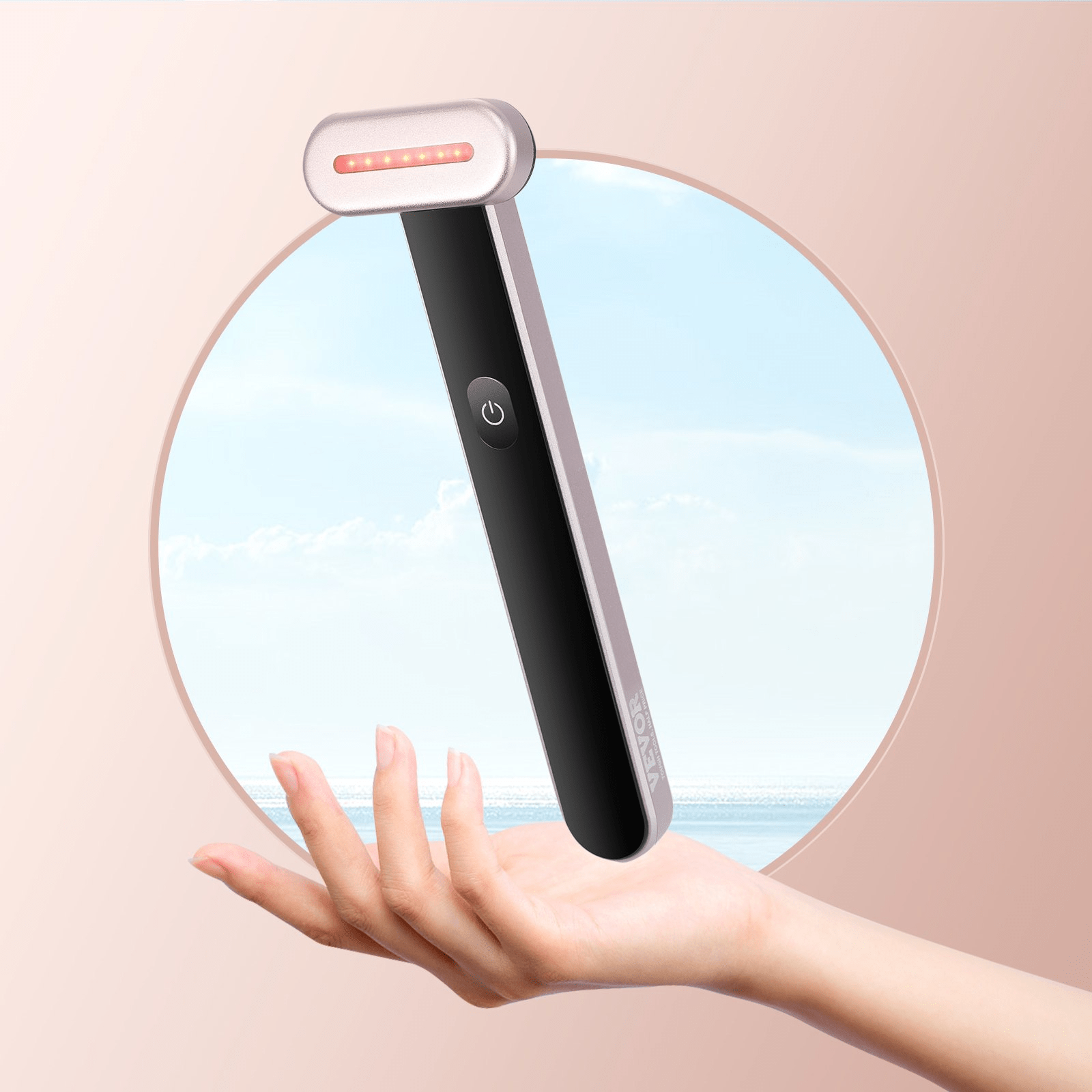 VEVOR Red Light Therapy Wand, 3-in-1 LED, Heat & Vibration