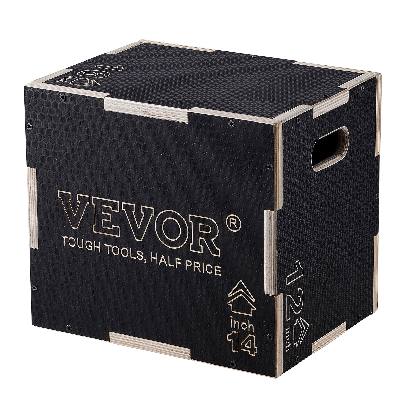VEVOR 3-in-1 Wooden Plyometric Jump Box – Adjustable Training for Strength & Agility