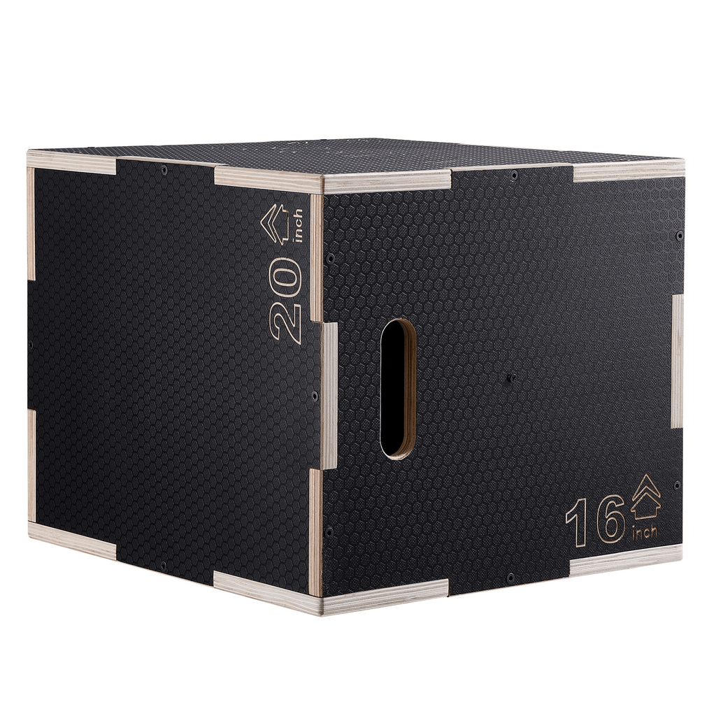 VEVOR 3-in-1 Wooden Plyometric Jump Box – Adjustable Training Platform for Strength & Agility
