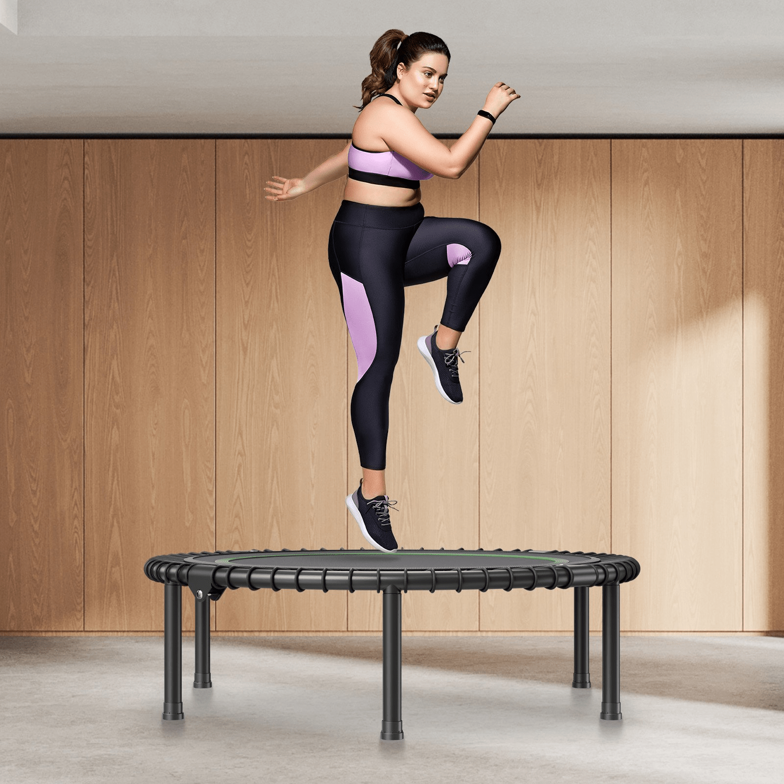 VEVOR 40" Foldable Mini Fitness Trampoline – High-Performance Rebounding for Total Fitness