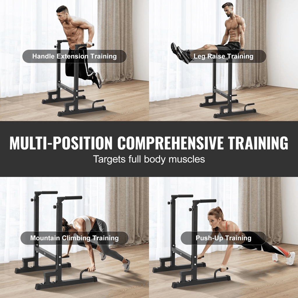VEVOR Adjustable Dip Bar – Heavy-Duty Strength Training for Home & Gym Workouts