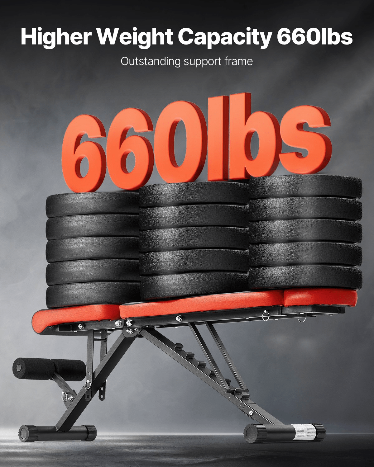 VEVOR Adjustable Weight Bench - Sit-Up Bench for Home Gym