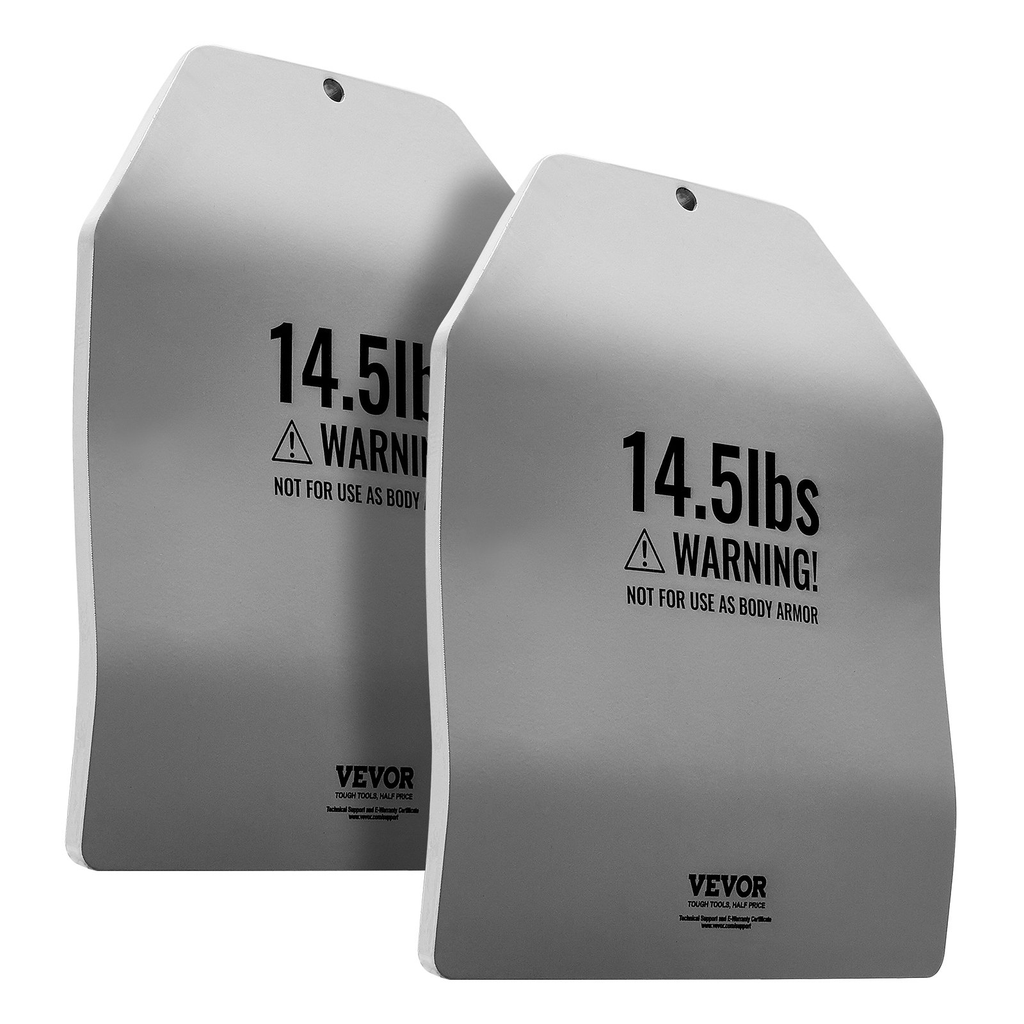 VEVOR Curved Weight Vest Plates - 2x 14.5 LB Plates for Strength Training