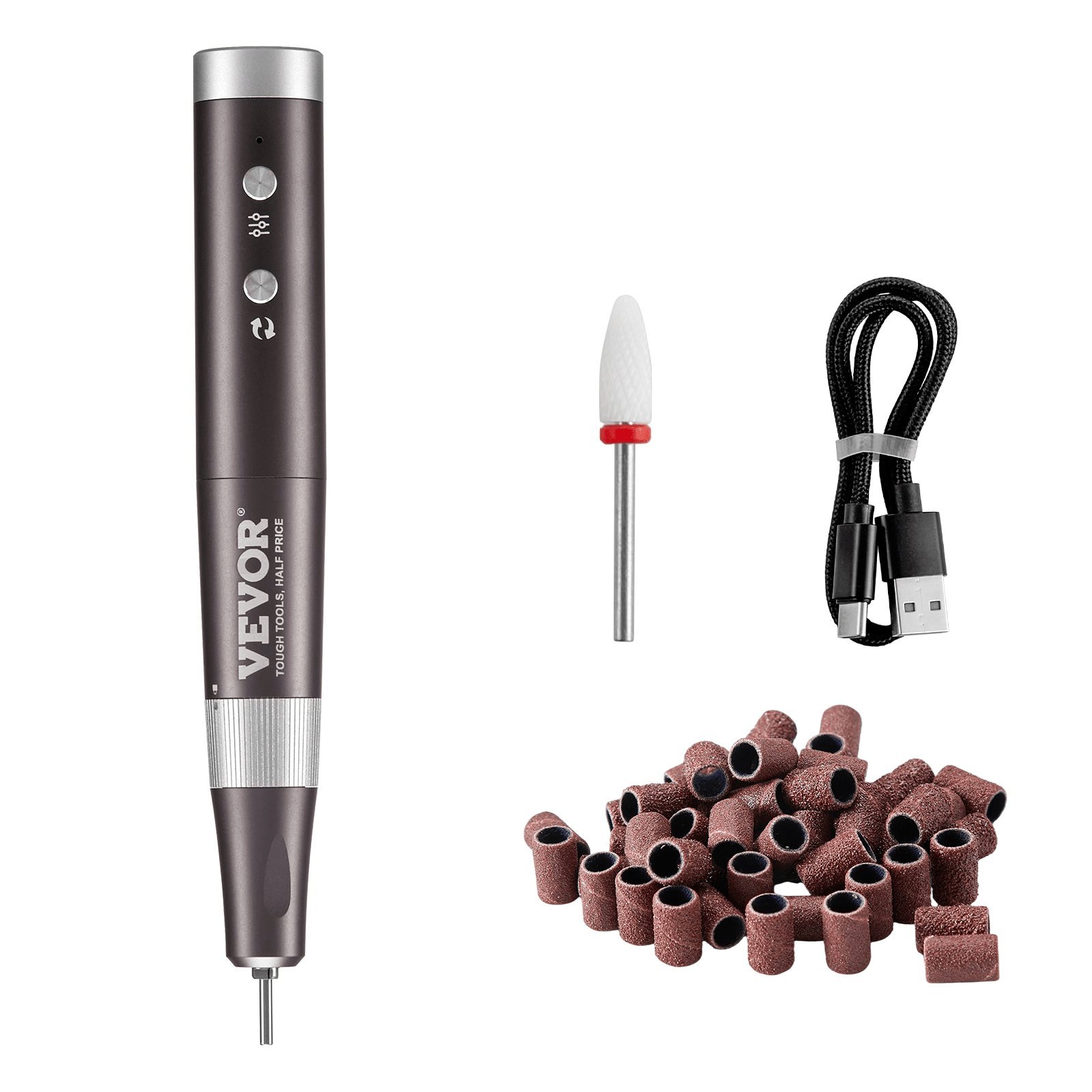 VEVOR Cordless Nail Drill, 30000 RPM E-File (UV-1003) – Quiet, Portable, Pro Precision