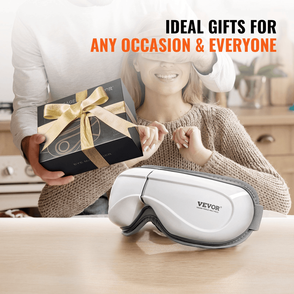 VEVOR Heated Eye Massager with Remote, Heat & Bluetooth