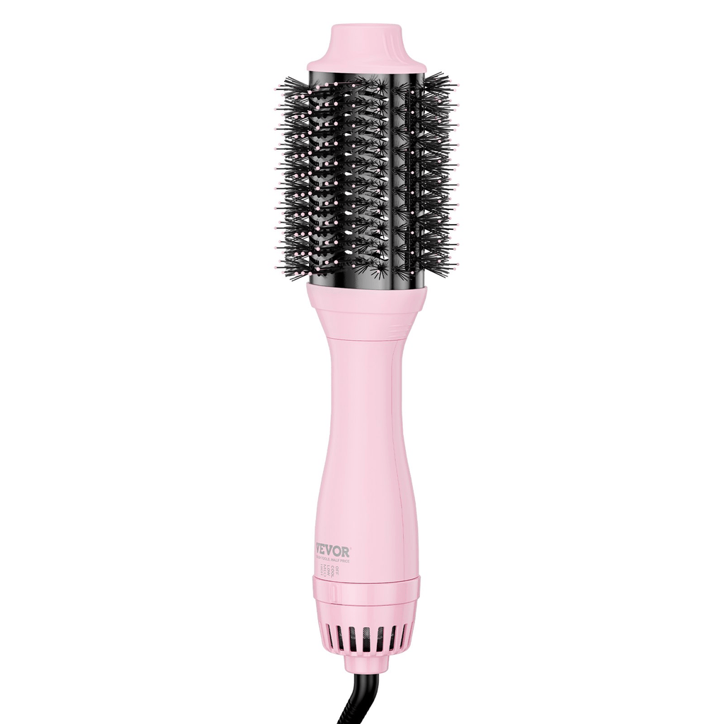 VEVOR Ionic Hair Dryer Brush with Dual Interchangeable Barrels