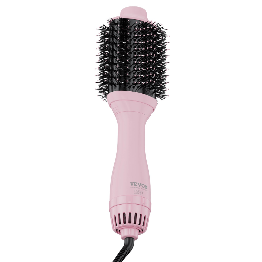 VEVOR Ionic Hair Dryer Brush with Dual Interchangeable Barrels