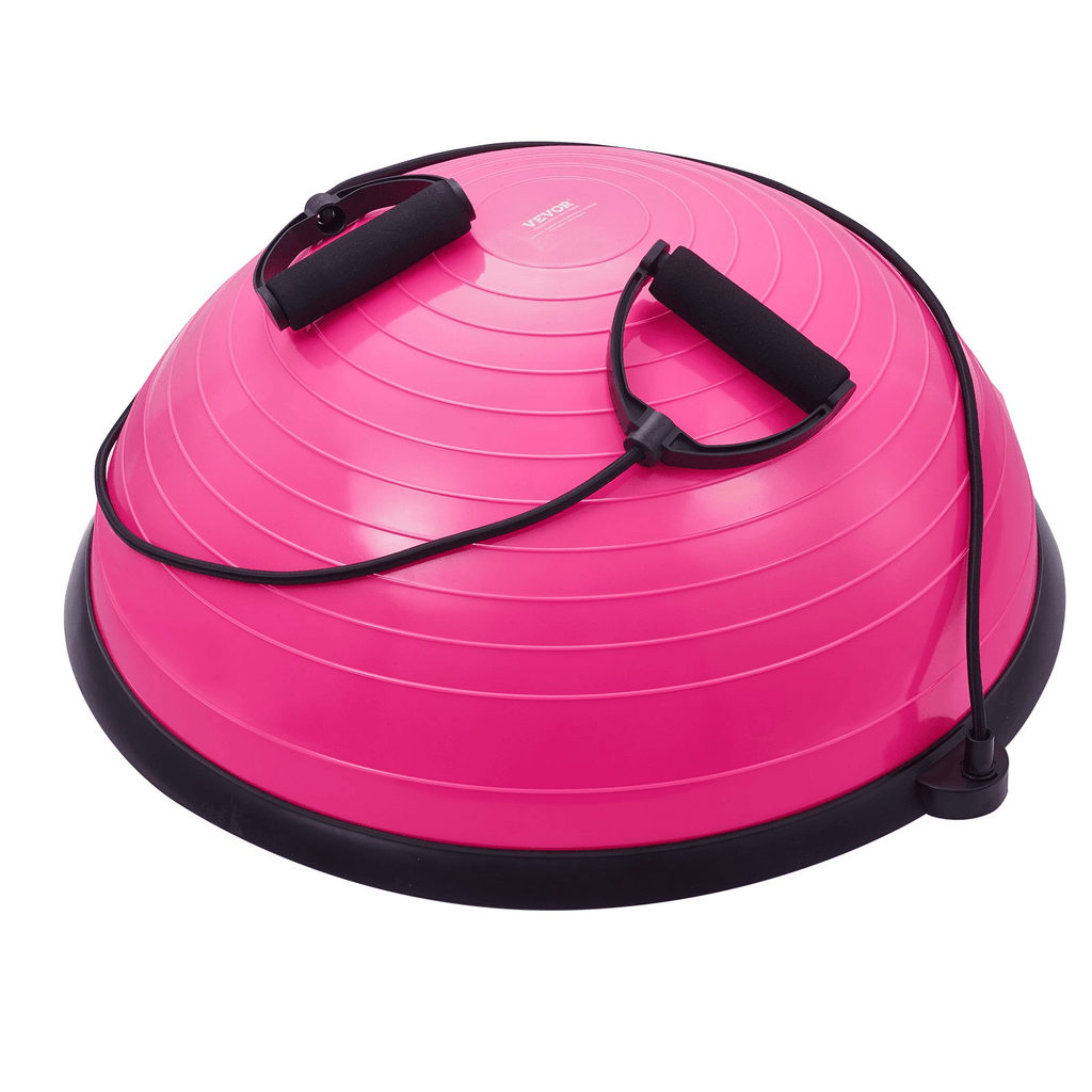 VEVOR Balance Trainer Half Ball with Resistance Bands, 23" (Pink)