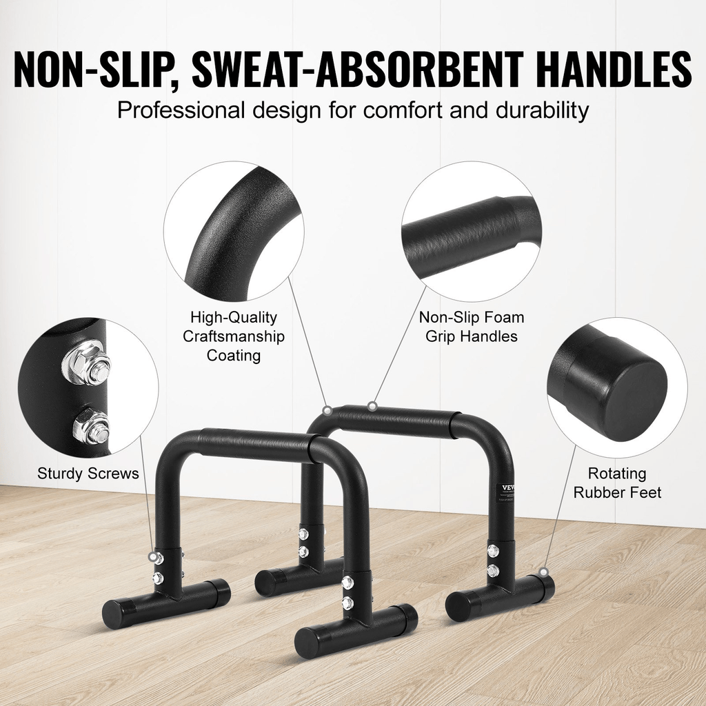 VEVOR Heavy-Duty Dip Bars – Strength Training Station for Home & Gym Workouts
