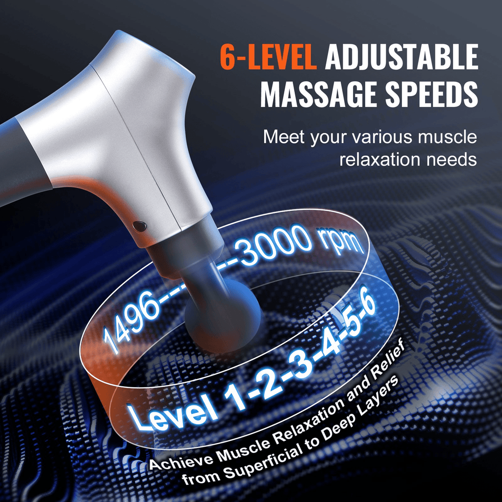 VEVOR Massage Gun – Deep Tissue Percussion Massager for Athletes & Muscle Recovery