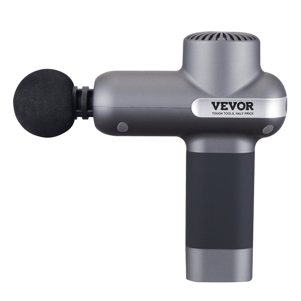 VEVOR Deep Tissue Massage Gun, 5 Speeds, 6 Heads