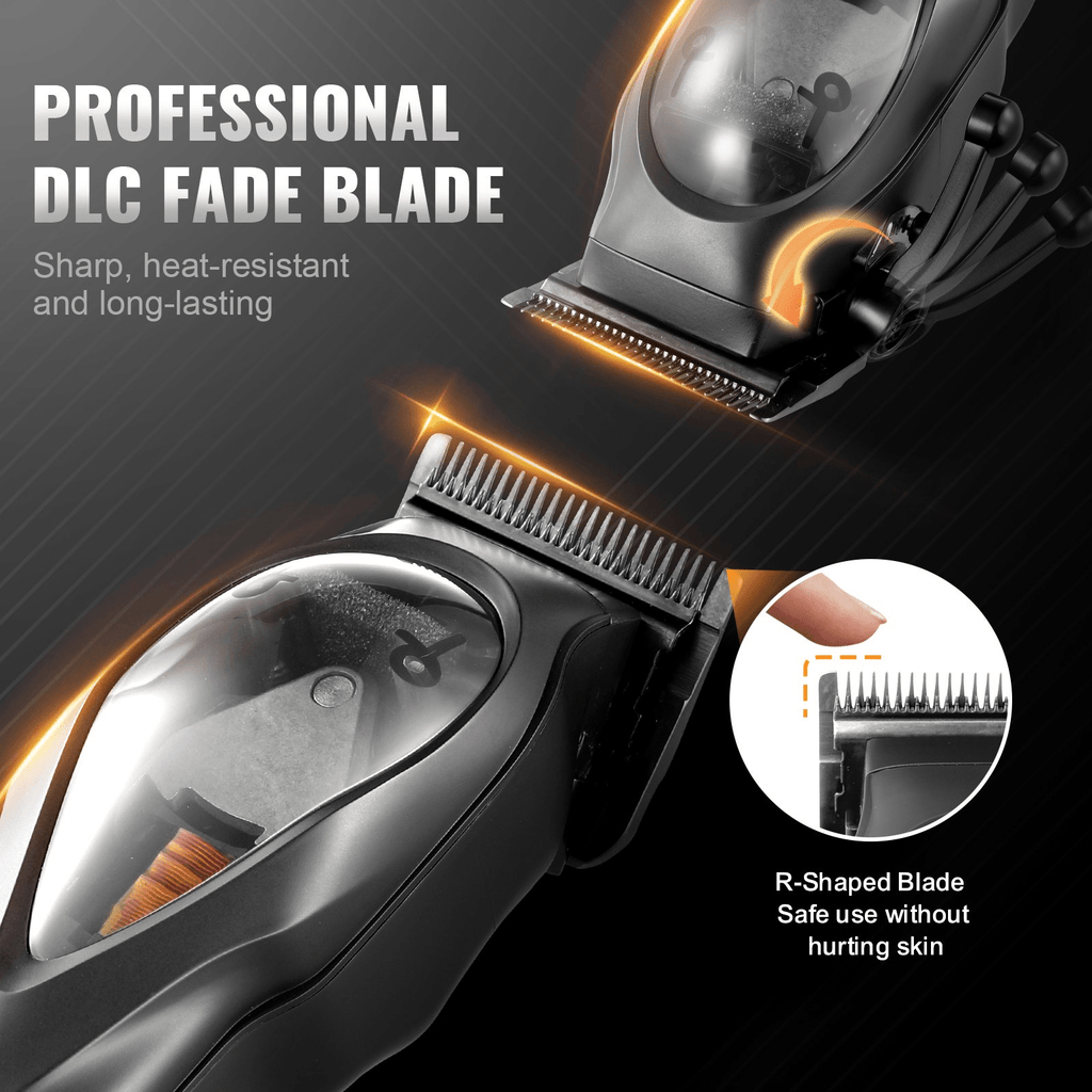 VEVOR Professional Hair Clipper – High-Speed 10,000 RPM Barber Clipper with DLC Fade Blade