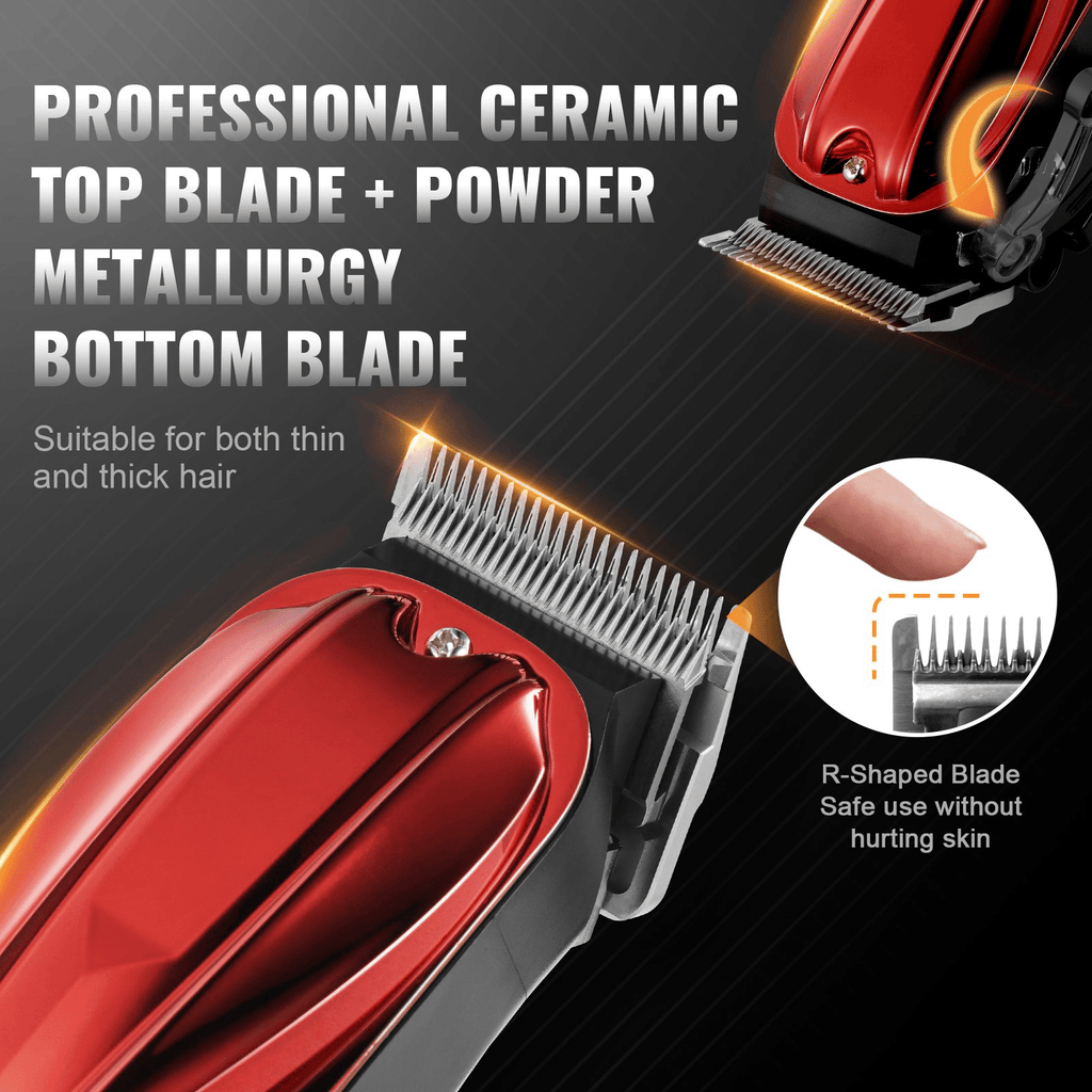 VEVOR Cordless Hair Clippers with Long Battery Life, 6800RPM Motor & LCD