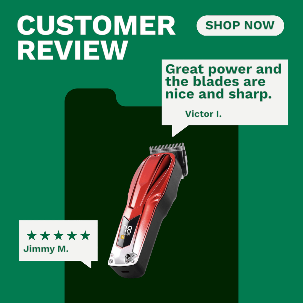 VEVOR Cordless Hair Clippers with Long Battery Life, 6800RPM Motor & LCD