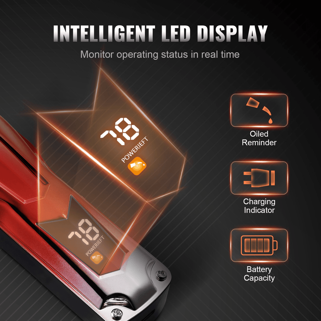 VEVOR Cordless Hair Clippers with Long Battery Life, 6800RPM Motor & LCD