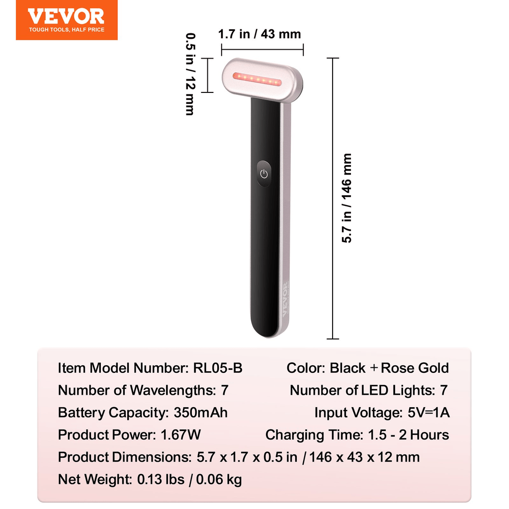 VEVOR Red Light Therapy Wand – Your All-in-One Skincare Companion