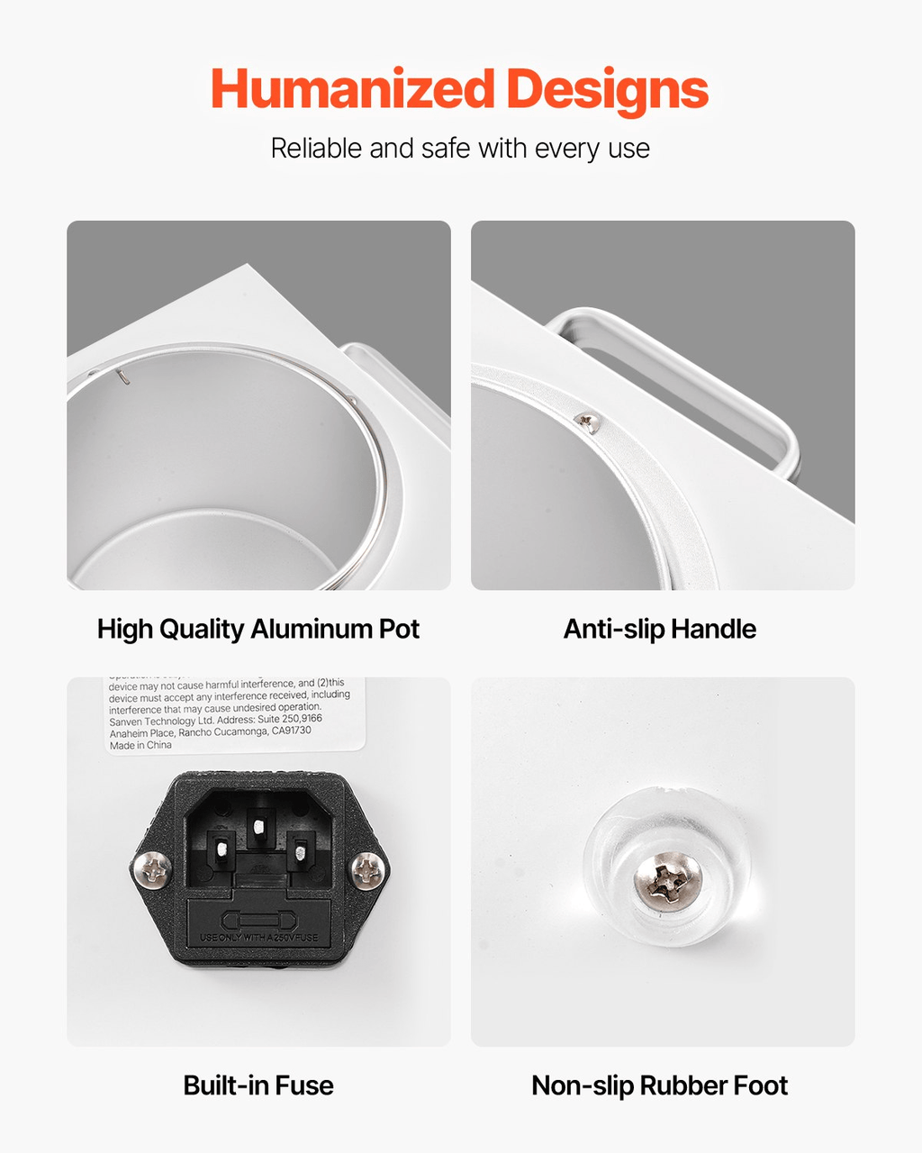 VEVOR Single Pot Wax Warmer 3000ML 300W Professional Wax Warmer for Hair Removal