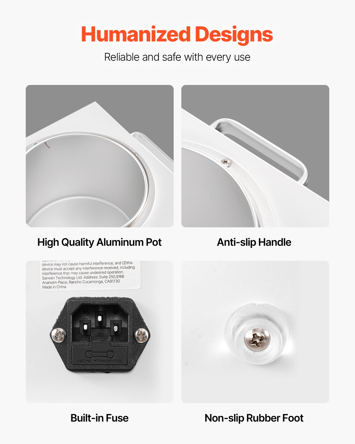 VEVOR Single Pot Wax Warmer 3000ML 300W Professional Wax Warmer for Hair Removal