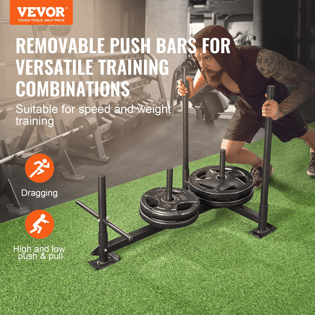 VEVOR Power Sled Push Pull – 500 lb Training Sled