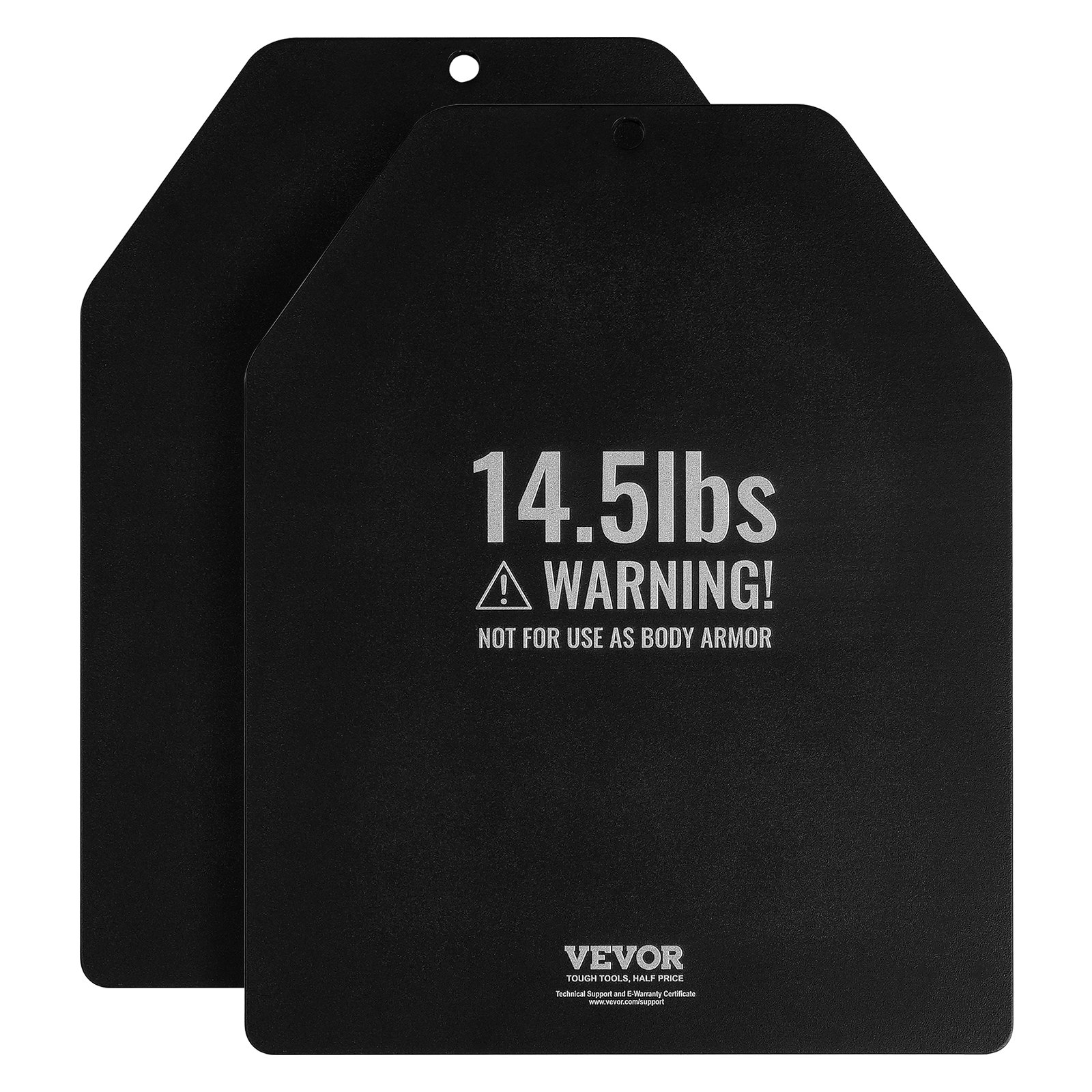 VEVOR Weighted Vest Plates, 2 x 14.5 lb Steel Pair
