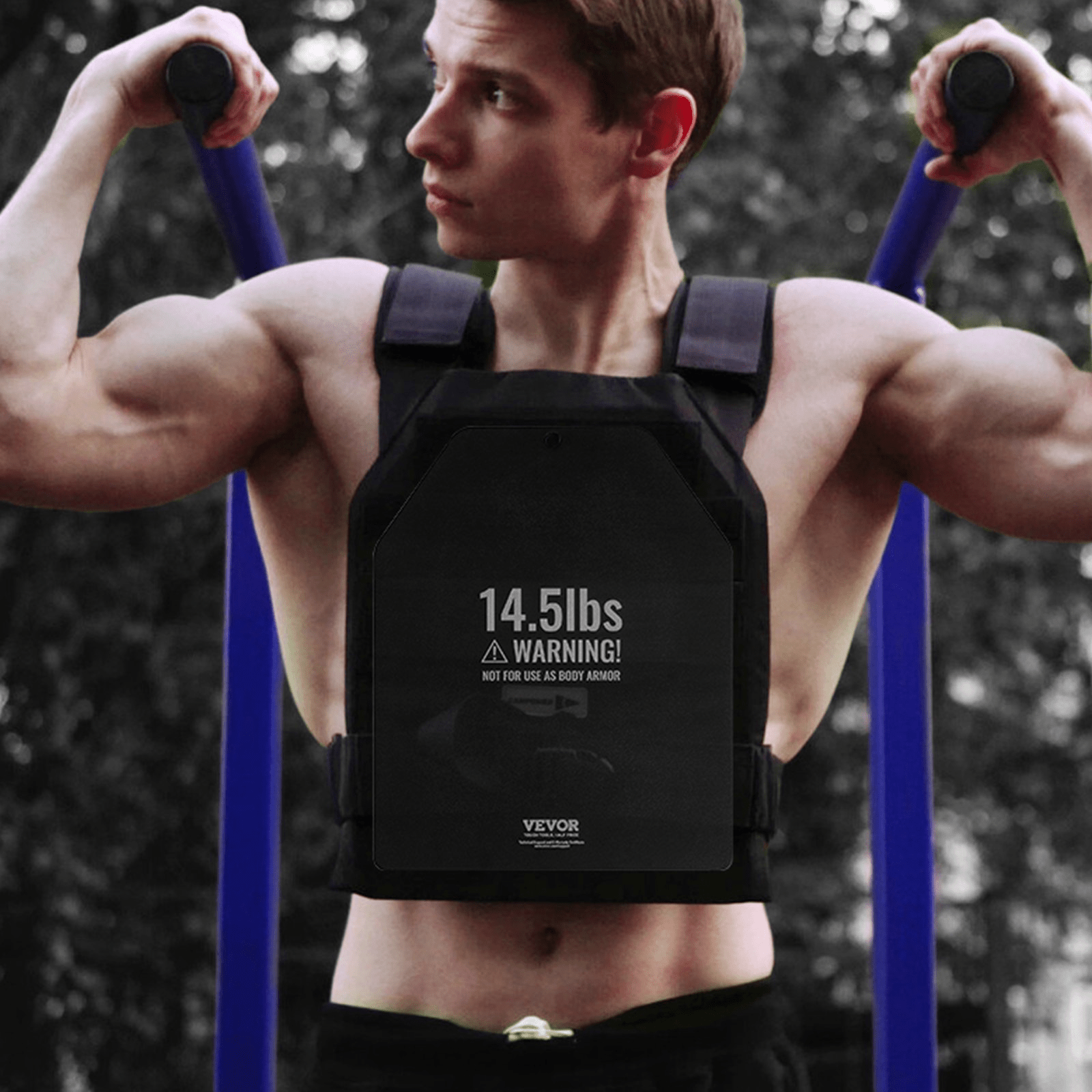 VEVOR Weighted Vest Plates, 2 x 14.5 lb Steel Pair