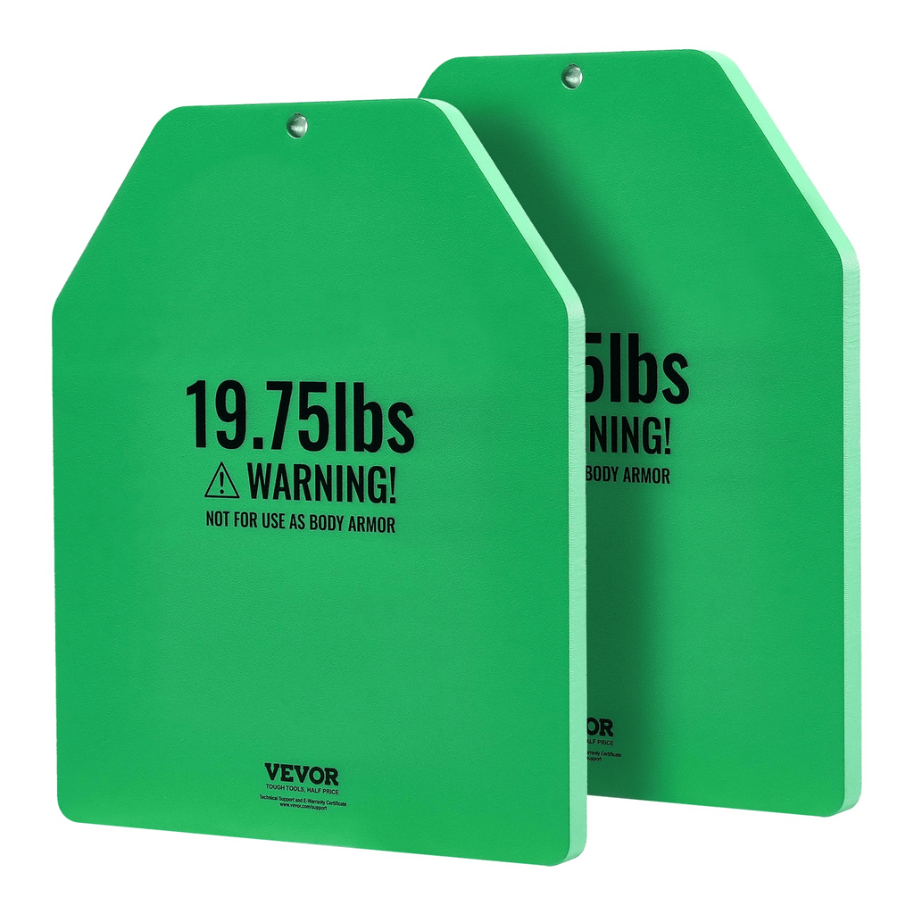 VEVOR Weight Vest Plates Set, 2 x 19.75 lb Steel (39.5 lb Total)