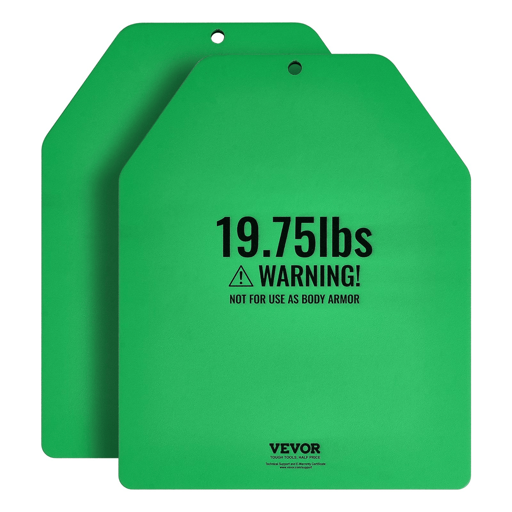 VEVOR Weight Vest Plates Set, 2 x 19.75 lb Steel (39.5 lb Total)