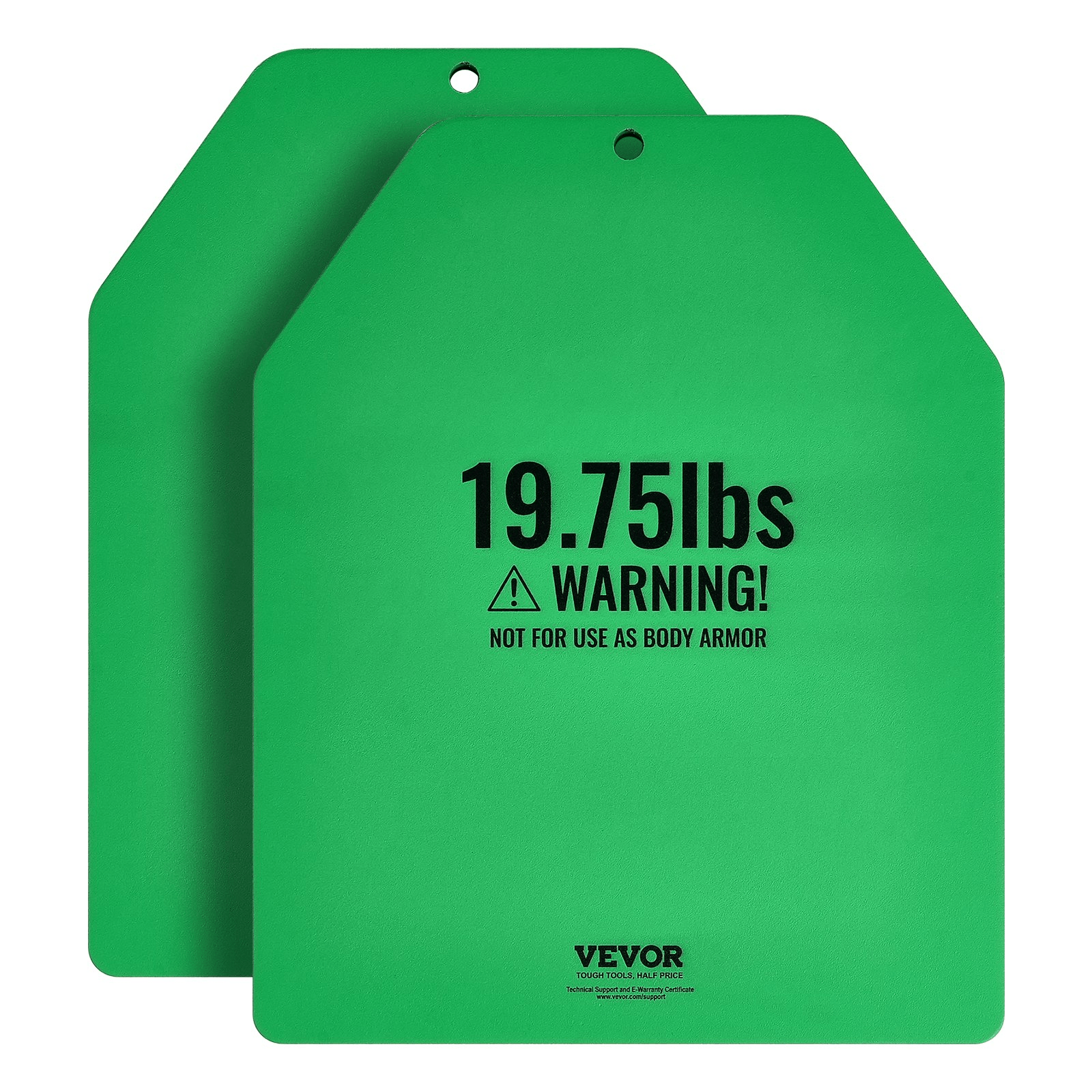 VEVOR Weight Vest Plates Set, 2 x 19.75 lb Steel (39.5 lb Total)