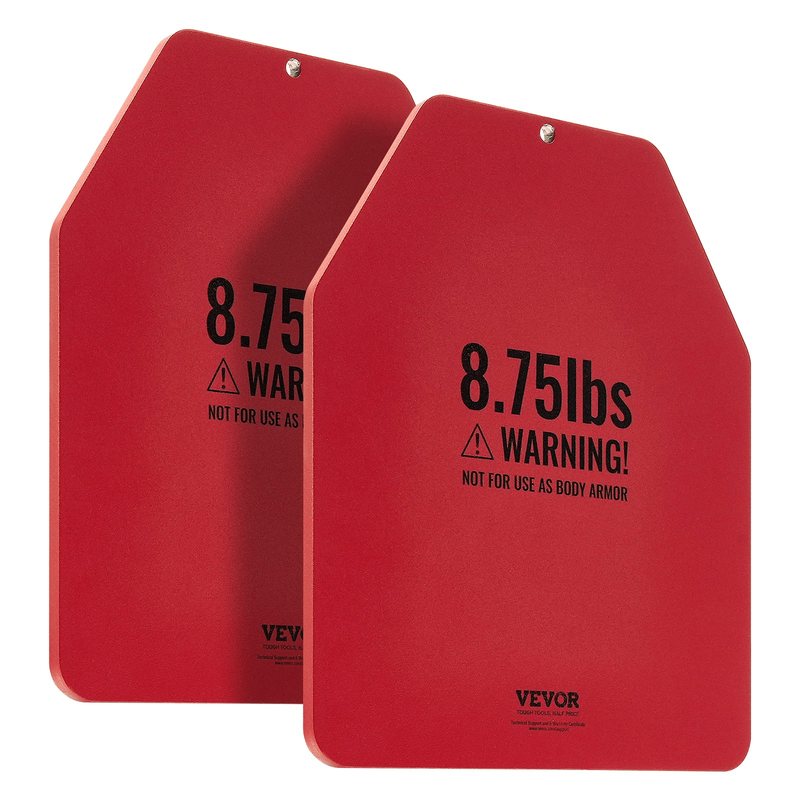 VEVOR Weight Vest Plates, 2 x 8.75 lb Steel (Universal Fit)