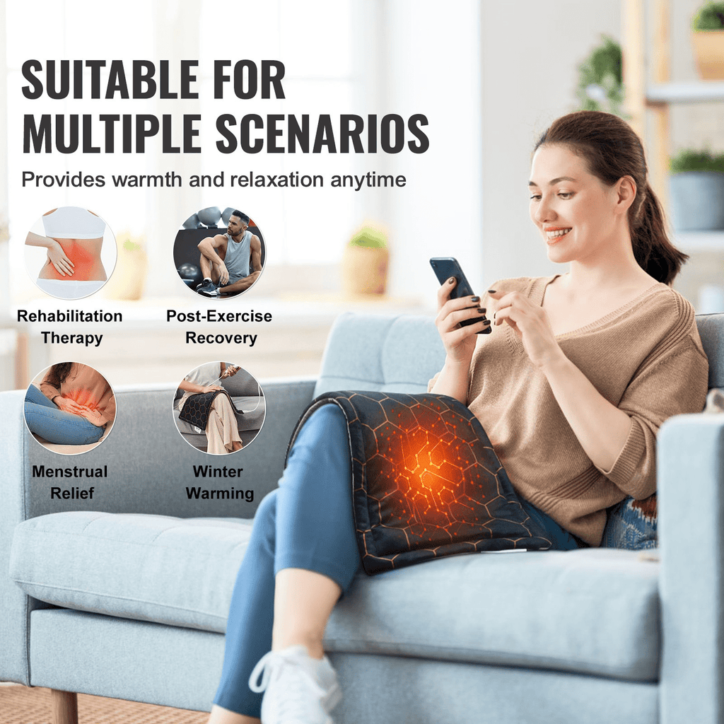 VEVOR Far Infrared Heating Pad, Weighted, 12" x 24"