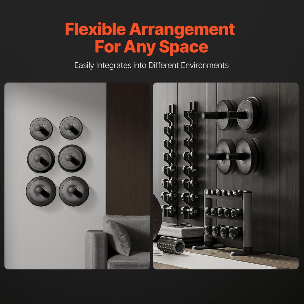 2-Inch Plate Holder (4-Pack) - Wall Mount Home Gym Rack