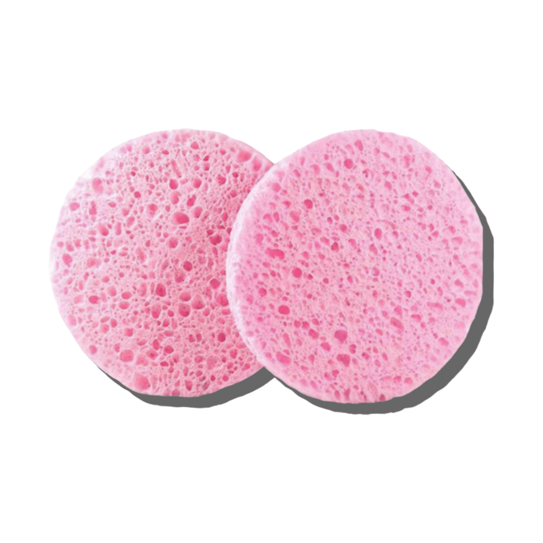 YOSMO Reusable Face Cleansing Sponges (2-Pack)